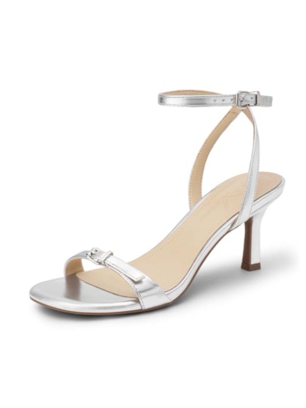 Square Open Toe Kitten Heel Ankle Strap Dress Heeled Sandals